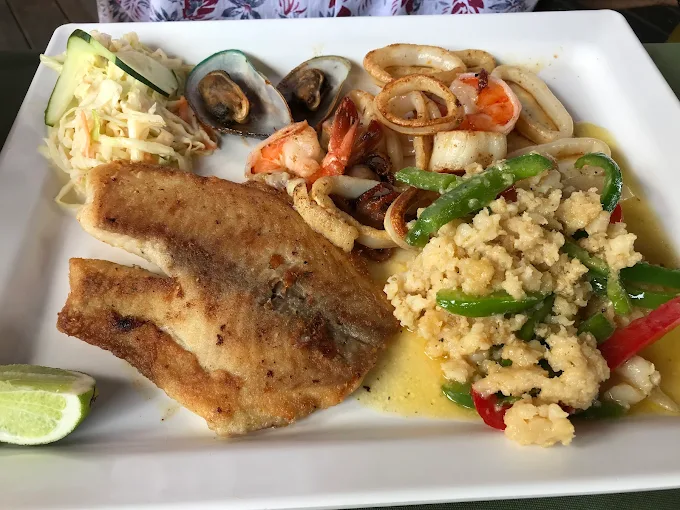Grilled fish plate